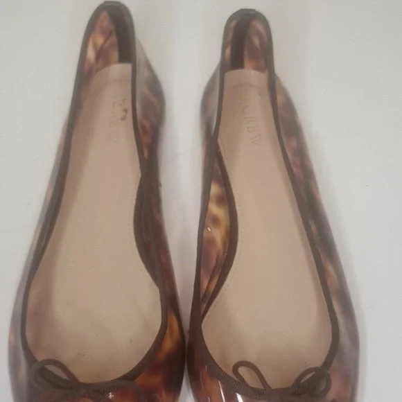J. Crew Gemma tortoise flats Size 9 - Picture 5 of 12